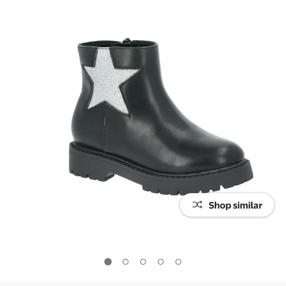 Brand New: Wonder Nation Girls Glitter Star Chelsea Boot